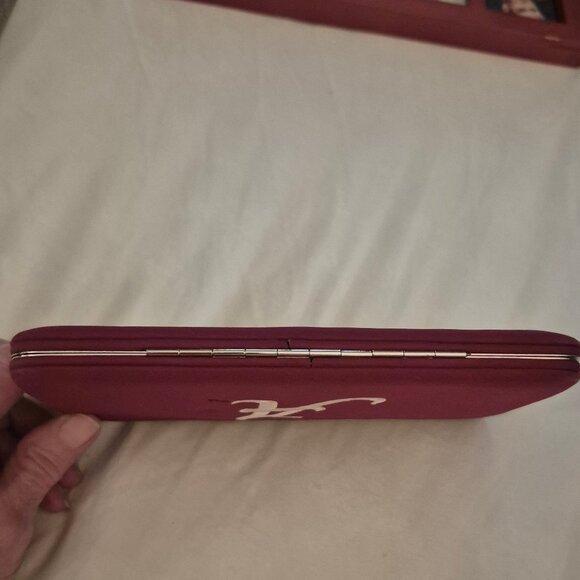 Vintage Alabama wallet/card holder. Snap closure. Crimson. - Picture 3 of 10